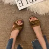 Flops bailamos dames zomer slippers 2022 nieuwe bohemia sandalen platte casual schoenen vrouwelijke slip op glijbanen vrouw strand sandalias mujer