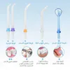 Oral Irrigators 5 Oral Irrigator Model 300ml Taşınabilir Su Bazlı Dental Diş ipi ve Temizleme Ajanı USB Şarj Turu Seyahat Torbası J240318