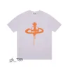 Viviane Westwood Camiseta Spray Orb para hombre DUYOU Camiseta de Vivienne West Wood Ropa de marca Hombres Mujeres Camiseta de verano con letras de algodón 461