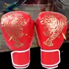 Protective Gear Boxing Training Gloves 1 Pair Adult Fighting Mittens MMA Muay Thai Combat Guantes Karate Professional Punching Gloves Exercise yq240318