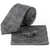 Cravatta di design Gemelli in seta Set Sciarpa quadrata per matrimonio formale da lavoro con motivo blu {category}