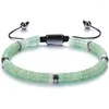 Strand XSM Bracelet de perles en pierre naturelle cristal de guérison réglable à la main corde tressée gemmes bracelets pour hommes femmes soulagement de l'anxiété