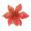 Dekorative Blumen 20 Stück Glitzer Künstliche Weihnachten Hochzeit Baum Kränze Ornament Innendekorationen für