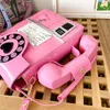 Väska mode rosa kärlek hjärta retro telefonform axel handväska pu läder kreativ rese gåva croosbady blixtlås party gata