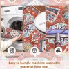 カーペット廊下ランナーラグキッチン耐久性のあるビンテージ洗濯機洗浄できるソフト滑り止めカーペット