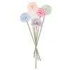 Decorative Flowers 6 PCS Home Decoration Plastic Hyacinth Floral Arrangement Dandelion