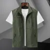 Gilet Cappotti da uomo Gilet da caccia Gilet da motociclista multitasche Abbigliamento militare tattico Giacca da lavoro uomo senza maniche Pesca estiva