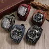 Heren sportpols punk horloge niche retro armband heren etnische stijl elektronische Amerikaanse lederen band