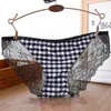 Women's Panties Seamless Ice Silk Lace Leopard Print Girls Sexy Underwear Thin Large Size Cotton Crotch Low Waist Triangle Pants