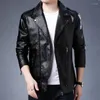 Men's Jackets Jacket Spring Style Leather Korean Version Slim Thin Motorcycle Clothes