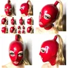 Sexy Pyjamas Y Exotic Lingerie Handmade Red Latex Hoods With Blond Wig Tress Ponytail Cekc Club Wear Fetish Costumes Costomize Size Xs Dhbkr