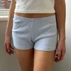 Kvinnors shorts avslappnad elastisk midja smal passform pyjama kvinnor lounge sommar sömnkläder tröjor y2k estetik kawaii botten