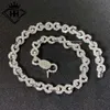 Hip Hop bijoux infini lien conception collier 925 argent glacé Bling Vvs Moissanite infini chaîne à maillons pour hommes
