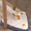 Trójkąt samechingowy Wydłużony mop x typ podłogę mikrofibry Wolne ręczne mycie leniwe narzędzie rotacyjne czyszczenie gospodarstw domowych 240308