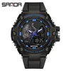 Relógios de pulso marca 739 moda relógio masculino led digital g ao ar livre profissional impermeável militar esportes relojes hombre 2024