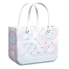 Sacs de rangement imperméable femme Eva fourre-tout grand magasin panier lavable plage sile Bogg sac bourse Eco Jelly Candy Lady sacs à main été Dro Dht5E