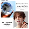 Rasoirs électriques Mini rasoir électrique portable pour rasoir pour hommes Rasoir USB Mini rasoir pour rasoir pour hommes Mélangeur lame tranchante étanche non irritant Q240318