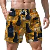 Men's Shorts Summer Mens Beach Shorts 3D Printed Food Drinks Graphic Loose Casual Short Pants Oversized Holiday Surfing Board Shorts For Men Y240320