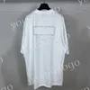 Paris camisa dos homens verão solto t camisa designer carta impressa camisetas roupas moda rua lavada t camisas