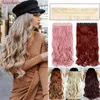 Synthetic Wigs BENEHAIR Synthetic Hairpieces 24 5 Clips In Hair One Piece Long Curly Hair For Women Pink Red Purple Hair 240329