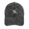 Berets Cool Kayak Design z kompasem róża i żółty kowbojski kapelusz sunhat bobble hip hop cosplay męski baseball damski