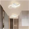 Plafondlampen spiraalvormig ontwerp modern LED-licht 3000k-6000k verlichtingsarmaturen Gang voor slaapkamer woonkamer drop levering indoor dhq2g