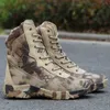 HBP Non-Merk Heren Combat Hoge Enkellaarzen Camo Outdoor Training Wandeluitrusting Desert Tactical