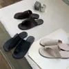 Slippers Summer 2024 Open Toe Women's And Ladies Sandals Leather Shoes Flip Flops Slides On Beach Black Shoe H Sandal Vip Casual