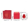 Jewelry Pouches Red Rose Flower Boxes Lifting Storage Box Necklaces Ring Earrings Display Case Luxury Valentine's Day Gifts Bags