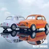 Diecast Model Cars 1 36 Alloy Vintage Diecast Car Model Fiat Mini Classic Pull Back Car Model Miniature Vehicle Replica For Collection Giftl2403