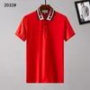Дизайнерская мужская рубашка поло в летнем классическом вышивке логотип с твердым цветом высококачественной лацэль-лайт-подход мужская футболка для футболки M-3xlqiao1