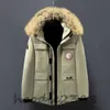 Designer Far Levy Goose Jacket Menadian Parka 90% White Duck Down Mink Collar Par Pappstorlek: S-5XL