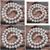 Chains Gorgeous 12-1M South Sea Baroque White Pearl Necklace 18Inch Drop Delivery Jewelry Necklaces Pendants Dhbv7