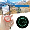 Kompas Profesjonalny kompas z lustrem wysoko precyzyjne wodoodporne LUMINE LED Magnetyczne Deklinację Deklinacją Compas