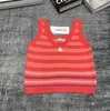 Summer New Women's Knits Vest Tees Sweaters Luxury Brands Casual Women Designer CC Knits T-shirts Fit 85-130 lb