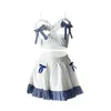 BHs Sets Damen Maid Kostüme Schleife Offene Brust Design Lolita Kostüm Cosplay Mädchen Schöne Erotische Sexy Dessous Porno Party