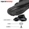 Racework Road Bike Pedal Carbon Fiber Mönster Ultra Light Bearings Pedal för SPD KEO Självlåsande cykel Professionella pedaler 240308