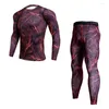 Herren Thermo-Unterwäsche Winter-Sets Männer Long John Marke Quick Dry Antimikrobielle Stretch Thermo Männliche warme Unterhosen