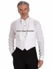 Västar mäns väst Slim Lapel Fashion Single Breasted Wedding Elegant Suits For Men 2023 Full Men's Suit Palmer White Dress Waistcoat