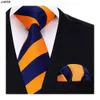 Tasarımcı Tie Business Mulberry İpek lacivert Sarı Çizgili Üst düzey Erkek Elbise Mendil Avukat Cep Havlu Y7JD