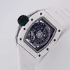 Herenhorloge Designer horloge Luxe merk RM030 Wit keramiek Herenhorloge Automatische machines Zwitsers horloge Luxe