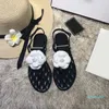 Chaneles Sandals High quality Shoes Women Flat Slippers Stylish Lambskin Camellia Flower Causal Thong Classic Slipper Designer Luxury Fashion Summer Outdoors Poo