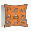 Quaitly Horse Pillow Case Velvet Pillowcase مع غطاء وسادة سيارة أريكة zip hidden