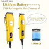 Elektrische Rasierer Ckeyin professionelle elektrische Haarschneidemaschine Kit einstellbare LCD Haarschneidemaschine wiederaufladbare Herren Rasierer Trimmer Q240318