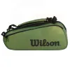 Väskor Wilson Blade Super Tour V8 Large Space 9 Pack Tennis Bag Green Professional Equipment Racket Bag For Tennis Racket WR8016701001