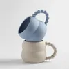 Mugs 250ml Creative Ceramic Mug Cute Coffee Cup Breakfast Milk Nordic Home Decor Handmade Art Afternoon Tea Couple Gifts