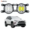 Eemrke LED TOYOTA RAV4 MK5 XA50 FACELIFT 2022 2023 2024 LENS DRL DRL 30W 12V白または黄色のフロントバンパーフォグランプ