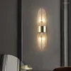 Lampada da parete in cristallo trasparente LED E14 Lampadina in acciaio inossidabile per foyer Camera da letto corridoio Sala da pranzo Applique nere dorate