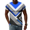 Herren T-Shirts Tide Summer Fashion Abstraktes Bild T-Shirts Casual Print Tees Hip Hop Persönlichkeit Rundhals Kurzarm Tops