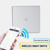 Smart hemkontroll Alexa Voice Light Switches Touch Switch fungerar med europeisk fjärrkontroll